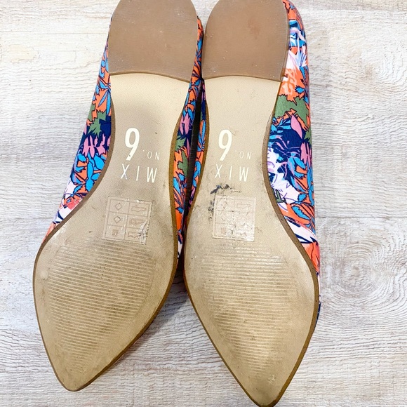 Floral Print Pointed Toe Flats from Mix No.6 size 7 - Picture 7 of 9
